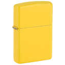 Зажигалка ZIPPO классическая с покрытием цвета подсолнуха | Classic Sunflower, латунь/сталь, желтая, глянцевая, 38x13x57 мм для нанесения логотипа