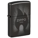 Зажигалка ZIPPO Источник света с черным глянцевым покрытием | Radiant High Polish Black, латунь/сталь, черная, глянцевая, 38x13x57 мм для нанесения логотипа