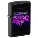 Зажигалка ZIPPO Знак с черным матовым покрытием | Sign Design Black Matte, латунь/сталь, черная, 38x13x57 мм для нанесения логотипа