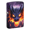 Зажигалка ZIPPO Пылающий дракон с покрытием, светящимся в темноте зеленым | Glowing Dragon Glow In The Dark Green,латунь/сталь,разноцветная,38x13x57мм для нанесения логотипа