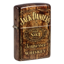 Зажигалка ZIPPO Джек Дэниэлс с покрытием Искусственно состаренная латунь | Jack Daniel's 540 Tumbled Brass, латунь/сталь, разноцветная, 38x13x57 мм для нанесения логотипа