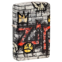 Зажигалка ZIPPO Король граффити с матовым покрытием на 540 | Graffiti King 540 Matte, латунь/сталь, разноцветная, матовая, 38x13x57 мм для нанесения логотипа