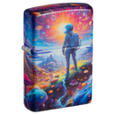 Зажигалка ZIPPO Лес грибов с матовым покрытием на 540 | Mushroom Forest Design 540 Matte, латунь/сталь, разноцветная, матовая, 38x13x57 мм для нанесения логотипа