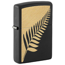 Зажигалка ZIPPO Флора в равновесии с черным матовым покрытием | Zen Flora Design Black Matte, латунь/сталь, черная, матовая, 38x13x57 мм для нанесения логотипа
