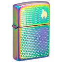 Зажигалка ZIPPO Точечная матрица с разноцветным покрытием | Dot Matrix Multi Color, латунь/сталь, разноцветная, глянцевая, 38x13x57 мм для нанесения логотипа