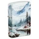 Зажигалка ZIPPO Снежная долина с матовым покрытием на 540 | Frozen Valley 540 Matte, латунь/сталь, разноцветная, матовая, 38x13x57 мм для нанесения логотипа