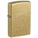 Зажигалка ZIPPO классическая с покрытием поцарапанная латунь | Classic Street Brass, латунь/сталь, золотистая, 38x13x57 мм для нанесения логотипа