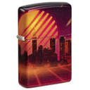 Зажигалка ZIPPO Кибергород с матовым покрытием на 540 | Cyber City 540 Matte, латунь/сталь, оранжевая 38x13x57 мм для нанесения логотипа