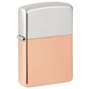 Зажигалка ZIPPO с двойным металлическим покрытием | Bimetal, медь/латунь/сталь, медная, 38x13x57 мм для нанесения логотипа