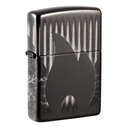 Зажигалка ZIPPO Пламя с черным глянцевым покрытием | Zippo Design High Polish Black, латунь/сталь, черная, глянцевая, 38x13x57 мм для нанесения логотипа