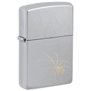 Зажигалка ZIPPO Паук с покрытием Глянцевый хром | Spider Design High Polish Chrome, латунь/сталь, серебристая, 38x13x57 мм для нанесения логотипа