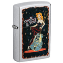 Зажигалка ZIPPO Красотка с покрытием сатинированный хром | Cool Chick Satin Chrome, латунь/сталь, серебристая, 38x13x57 мм для нанесения логотипа