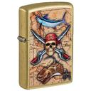 Зажигалка ZIPPO Гай Харви с покрытием поцарапанная латунь | Guy Harvey Street Brass, латунь/сталь, золотистая, 38x13x57 мм для нанесения логотипа