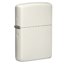 Зажигалка ZIPPO классическая с покрытием, светящимся в темноте зеленым | Classic Glow In The Dark, латунь/сталь, белая, матовая, 38x13x57 мм для нанесения логотипа