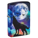 Зажигалка ZIPPO Волк с матовым покрытием на 540 | Wolf Design 540 Matte, латунь/сталь, разноцветная, матовая, 38x13x57 мм для нанесения логотипа