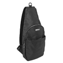 Рюкзак с одним плечевым ремнем BUGATTI ВНЕ ВРЕМЕНИ ДЛЯ МУЖЧИН | CONTRATEMPO MEN, чёрный, нейлон, 18х6х38 см для нанесения логотипа