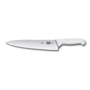 Нож разделочный VICTORINOX Fibrox, 25 см, белый для нанесения логотипа