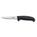Нож для птицы VICTORINOX Fibrox с лезвием 11 см и рукоятью среднего размера, чёрный для нанесения логотипа