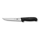 Нож обвалочный VICTORINOX Fibrox с прямым лезвием 15 см и безопасной рукоятью, чёрный для нанесения логотипа