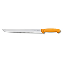 Нож для отбивной и стейка VICTORINOX Swibo с прямым лезвием 31 см, жёлтый для нанесения логотипа