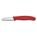 Нож для овощей и фруктов VICTORINOX SwissClassic с прямым лезвием 6 см, красный для нанесения логотипа