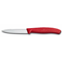 Нож для овощей VICTORINOX SwissClassic, 8 см, с заострённым кончиком, красный для нанесения логотипа