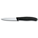 Нож для овощей VICTORINOX SwissClassic, 8 см, с заострённым кончиком, чёрный для нанесения логотипа