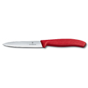 Нож для овощей VICTORINOX SwissClassic, 10 см, красный для нанесения логотипа