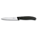 Нож для овощей VICTORINOX SwissClassic, 10 см, чёрный для нанесения логотипа