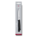 Набор из 6 столовых ножей VICTORINOX SwissClassic, 11 см, волнистая кромка, чёрная рукоять