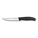 Нож для стейка и пиццы VICTORINOX SwissClassic "Gourmet", 12 см, с волнистой кромкой, чёрный для нанесения логотипа