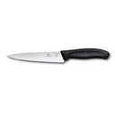 Нож разделочный VICTORINOX SwissClassic, 15 см, чёрный, в картонном блистере
