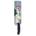 Нож сантоку VICTORINOX SwissClassic, рифлёное лезвие 17 см, чёрный, в картонном блистере для нанесения логотипа
