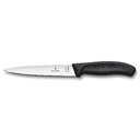 Нож филейный VICTORINOX SwissClassic с гибким прямым лезвием 16 см, чёрный