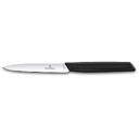 Нож для овощей VICTORINOX Swiss Modern, 10 см, нержавеющая сталь / синтетический материал, чёрный для нанесения логотипа