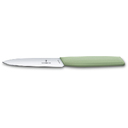 Нож для овощей VICTORINOX Swiss Modern, 10 см, нержавеющая сталь / синтетический материал, зелёный для нанесения логотипа