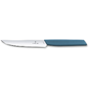 Нож для стейка VICTORINOX Swiss Modern, лезвие 12 см с прямой кромкой, васильково-синий