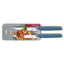 Набор из 2 ножей для стейка и пиццы VICTORINOX Swiss Modern, 12 см, с волнистой кромкой, в блистере