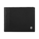 Портмоне VICTORINOX Altius Alox с защитой от сканирования RFID, чёрное, натуральная кожа, 9 x1x11 см для нанесения логотипа