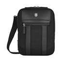 Сумка через плечо VICTORINOX Architecture Urban2 Crossbody Bag, черный, полиэстер/кожа, 22x9x28 см, 6 л для нанесения логотипа