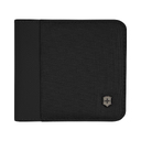 Бумажник VICTORINOX Travel Essentials Bi-Fold Wallet, с защитой от сканирования RFID, чёрный, полиэстер, 11x2x10 см для нанесения логотипа