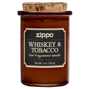Ароматизированная свеча ZIPPO Whiskey & Tobacco, воск/хлопок/кора древесины/стекло, 70x100 мм для нанесения логотипа