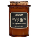 Ароматизированная свеча ZIPPO Dark Rum & Oak, воск/хлопок/кора древесины/стекло, 70x100 мм для нанесения логотипа