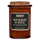 Ароматизированная свеча ZIPPO Bourbon & Spice, воск/хлопок/кора древесины/стекло, 70x100 мм для нанесения логотипа