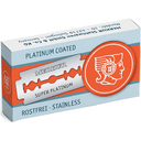 Лезвия для бритья MERKUR SUPER PLATINUM, (10 шт) в картонной коробке для нанесения логотипа