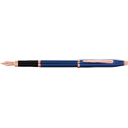 Перьевая ручка CROSS коллекция «ВЕЧНАЯ КЛАССИКА 2.0 | CENTURY CLASSIC II» Translucent Cobalt Blue Lacquer, перо F