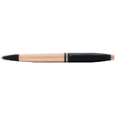 Шариковая ручка CROSS коллекция «КАЛЕ | CALAIS» Brushed Rose Gold Plate and Black Lacquer