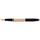 Перьевая ручка CROSS коллекция «КАЛЕ | CALAIS» Brushed Rose Gold Plate and Black Lacquer, перо F