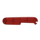 Задняя накладка для ножей VICTORINOX 84 мм, с вырезом под штопор, пластиковая, полупрозрачная красна для нанесения логотипа