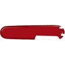 Задняя накладка для ножей VICTORINOX 91 мм, пластиковая, красная для нанесения логотипа